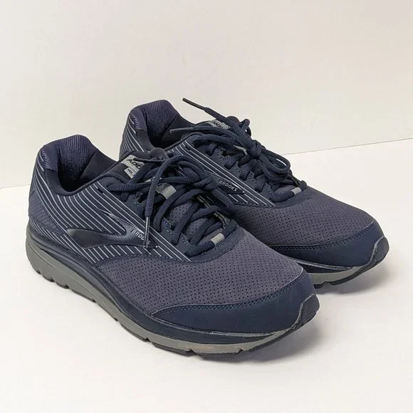 Brooks Shoes Brooks Addiction Walker Walking Shoes Navy Suede